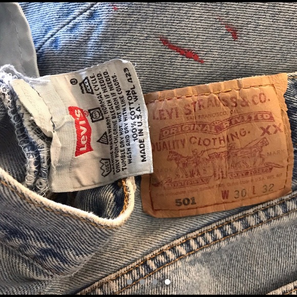 Vintage 90s 501 High Waisted Levi’s - Picture 4 of 4
